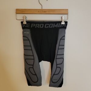 Nike PRO Combat Black and Gray Sliding Short